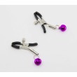 Love in Leather Purple Bell Clamps 